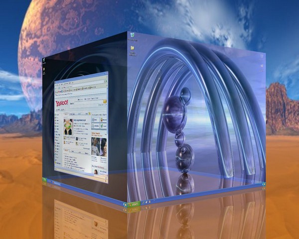 DeskSpace(3D虚拟桌面)下载 v1.5.8.6绿色汉化版-非常炫的虚拟桌面软体