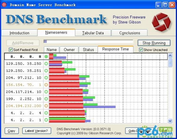 DNS测速工具(DNS Benchmark)下载 1.2.3925绿色版