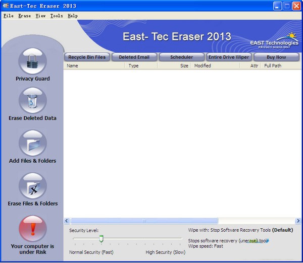 East-Tec Eraser2014(硬盘数据清除软件)下载 v11.1.0.1免费版-East-Tec Eraser