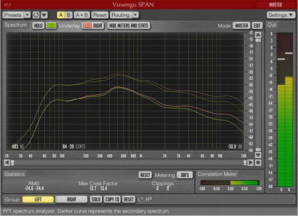FFT频谱分析软件(Voxengo Span)下载 v2.7免费版