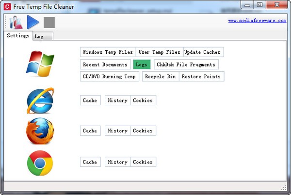 Free Temp File Cleaner(临时文件删除器)下载 v1.0绿色版