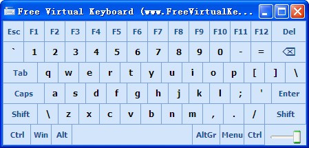 Free Virtual Keyboard(虚拟键盘)下载 v2.7.3.0绿色版-体积超小的免费虚拟键盘软件