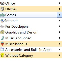 Handy Start Menu（开始菜单程序列表自动分类）下载 v1.94