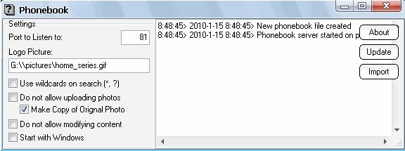 Intranet Phonebook0.2.0.3 英文绿色版下载 编辑照片信息电话簿