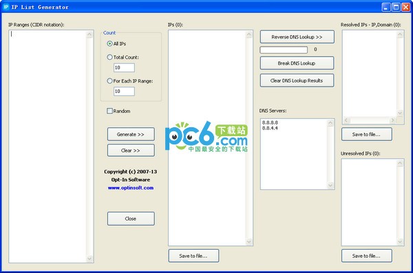IP地址列表生成器(IP List Generator)下载 2.0免费版