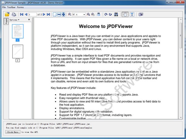 jPDFViewer(查看PDF文档软件)下载 V6.2
