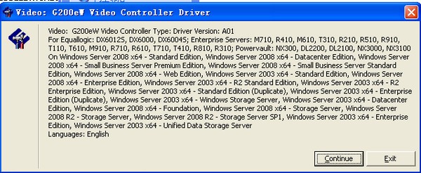 Matrox G200eW显卡驱动下载
