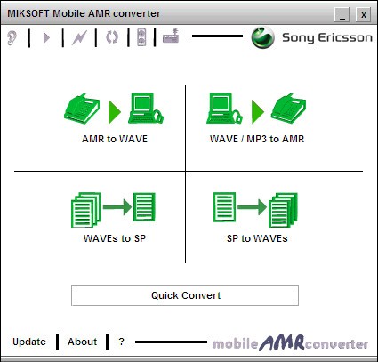 Mobile AMR converter下载 v1.5绿色版-AMR格式转WAV文件转换器