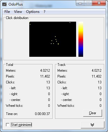 OdoPlus下载 V1.6 英文绿色版-记录鼠标点击