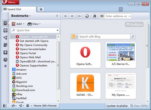Opera USB(U盘浏览器)下载 V11.10官方版-Opera浏览器绿色版