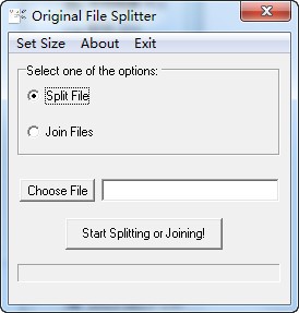 Original File Splitter下载 V1.1绿色版-原始文件分解器