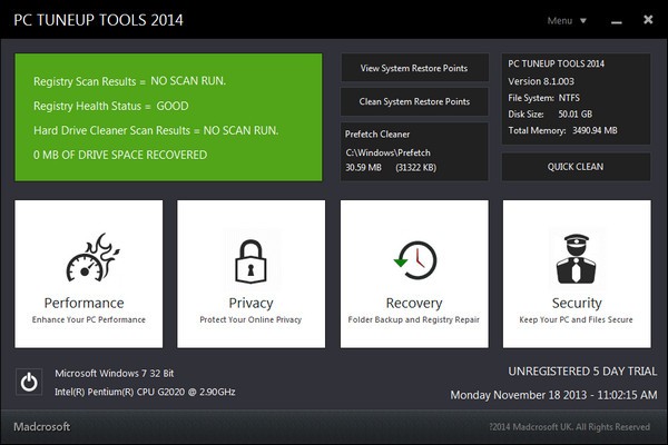PC TuneUp Tools(系统优化软件)下载 2014 v8.1.005完美版