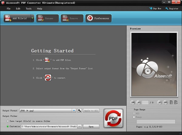 PDF文件转换工具(Aiseesoft PDF Converter)下载 v3.2.6.22439终极版