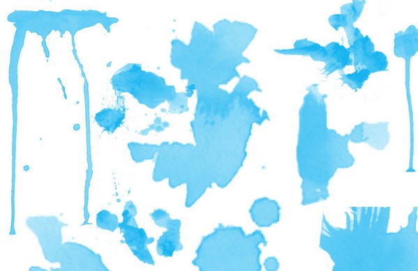 PS水迹笔刷下载 -水迹笔刷