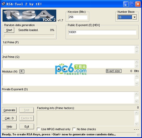 RSA算法辅助工具(RSA-Tool 2)下载 v1.7绿色版