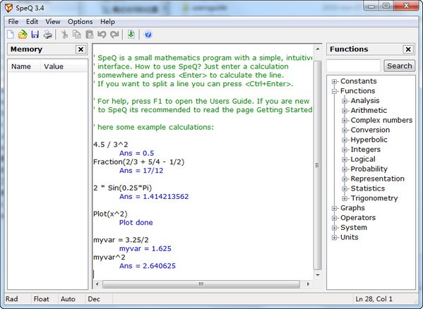 数学公式计算-SpeQ Mathematics下载 V3.4 绿色多国语言版