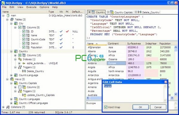 SQLiteSpy(sqlite3数据库管理软件)下载 v1.9.11绿色免费版