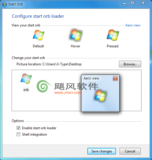 Win7开始圆球徽标替换工具