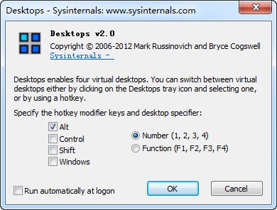 Desktops-Sysinternals Desktops(虚拟桌面)下载 v2.0英文绿色版