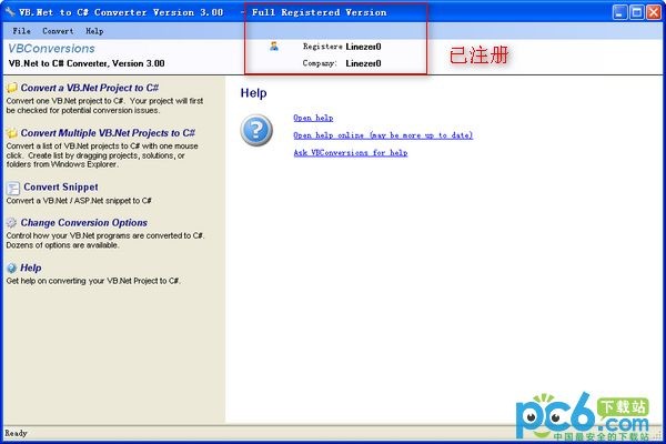 VB.Net to C# Converter下载 3.0注册版-VB.net转换为c#工具