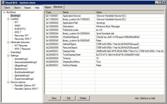 Visual BCD Editor下载 v0.9.1免费版-启动菜单编辑器