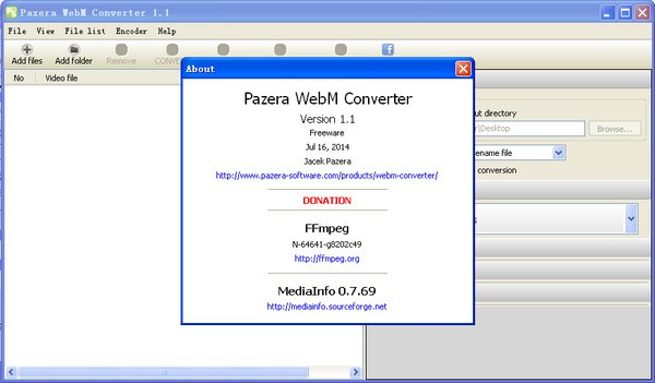 WebM格式转换器-WebM视频转换器Pazera WebM Converter下载 V1.1绿色版