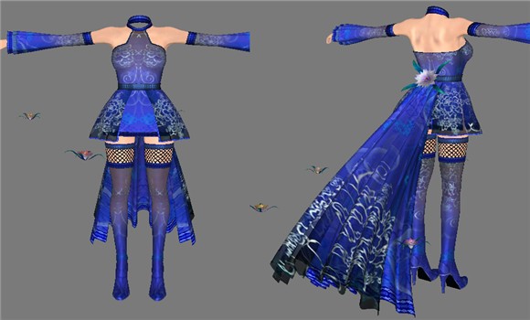 上古卷轴4蓝色羽翼服装MOD下载