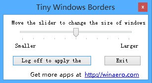 win8窗口边框修改(Tiny Windows Borders)