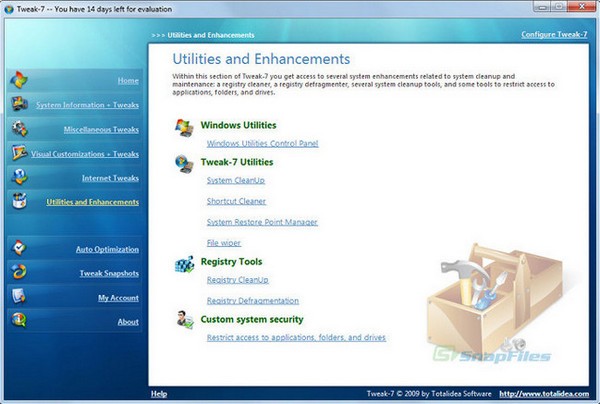 Windows7系统优化软件Tweak-7下载 v1.0.1210