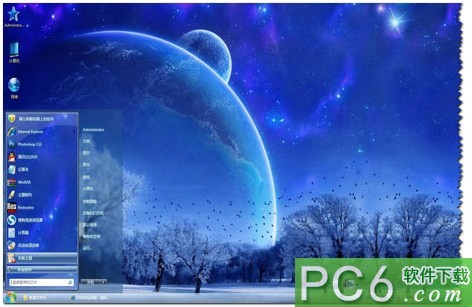 Windows7主题《唯美冬季》下载 -唯美的冬季风景桌面主题