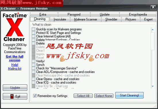 X-Cleaner 下载 V2.2 Build 38980绿色特别版-X-Cleaner不仅可以清除浏