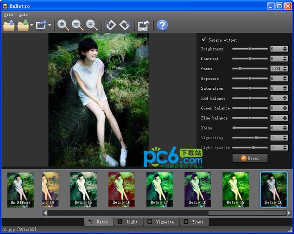 XnRetro下载 v1.26绿色版-照片复古效果
