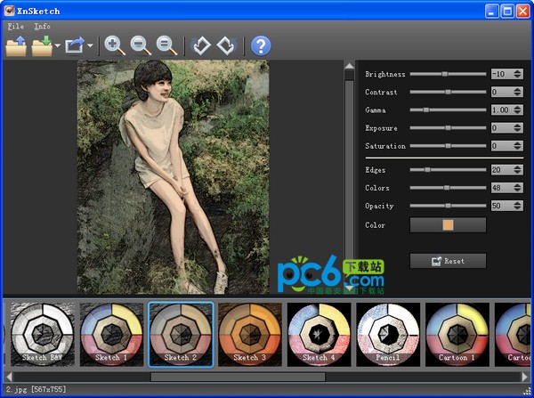 照片转手绘软件-xnSketch下载 v1.14绿色版