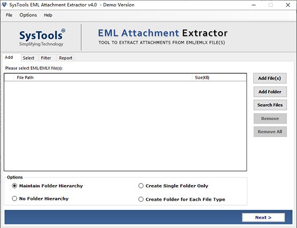 SysTools EML Attachment Extractor(邮件处理工具)下载 v4.0官方版