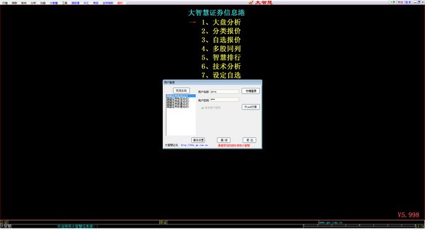 国盛大智慧交易软件下载-国盛证券大智慧下载 v5.998.170909官方经典版