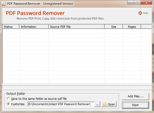 Adept PDF Password Remover(PDF解密软件)