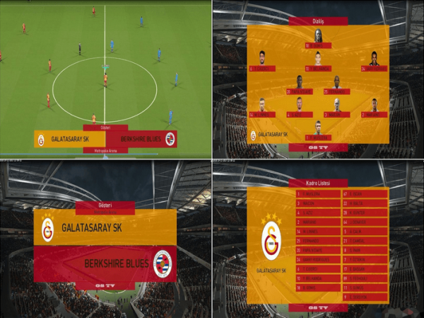 实况足球2018加拉塔萨雷主题记分牌补丁下载 中文版-实况足球2018加拉塔萨雷记分牌补丁下载