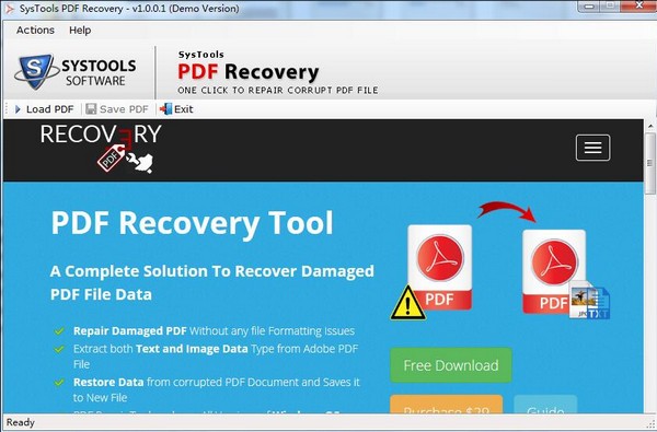 SysTools PDF Recovery-SysTools PDF Recovery(PDF修复软件)下载 v1.0.0.1官方版