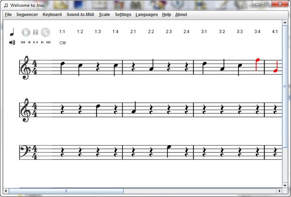 画五线谱软件welcome to jniz下载 2.6绿色版