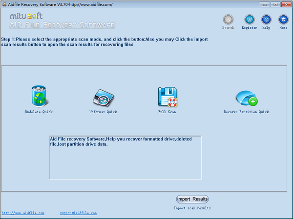 Aidfile Recovery Software(数据恢复软件)下载 v3.7.5.5免费版