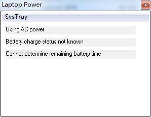 笔记本电池电量显示Power Meter下载 1.6英文绿色版-低电量提醒工具