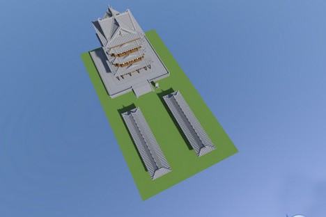 我的世界中式建筑飞云楼MOD下载 -我的世界建筑存档下载