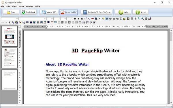 3DPageFlip Writer(文字处理工具)下载 v1.0官方版