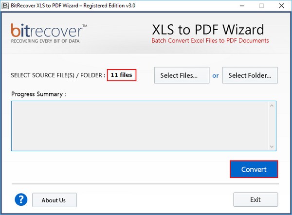 BitRecover XLS to PDF Wizard(XLS转PDF转换工具)下载 v3.0.0官方版