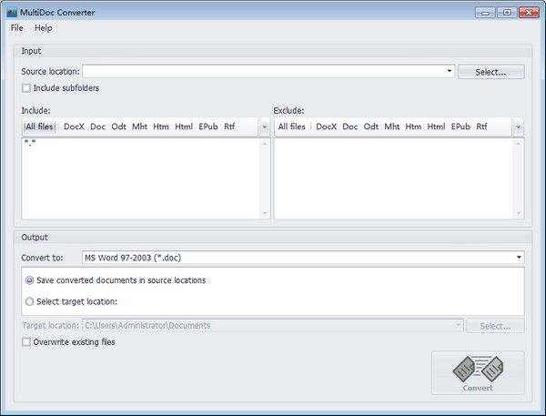 MultiDoc Converter(WORD批量转换器)下载 v1.6.0官方版