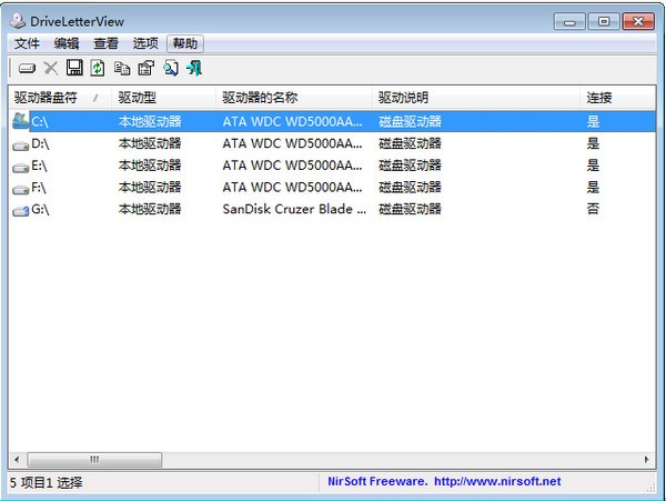 DriveLetterView-盘符管理(DriveLetterView)下载 v1.50免费版