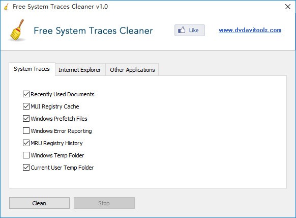 Free System Traces Cleaner(系统隐私清理工具)下载 v1.0.0官方版