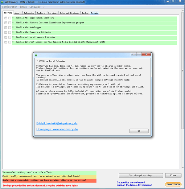 W10Privacy破解版-W10Privacy(Win10隐私删除工具)下载 v3.7.0.9免费版