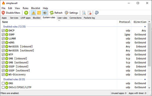 simplewall-simplewall(进程监控工具)下载 v3.6.1免费版