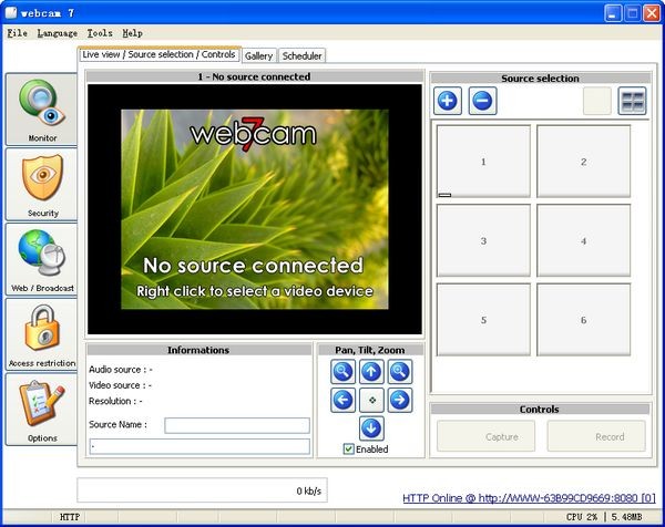 视频截取软件【webcam 7 PRO】下载 v0.9.9.32 免费版-网络视频捕捉软件